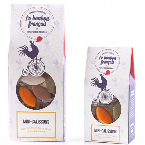 Mini Calisson d'Aix en Provence- traditionnel- chocolat noisette - figue et mandarine Le Bonbon Français