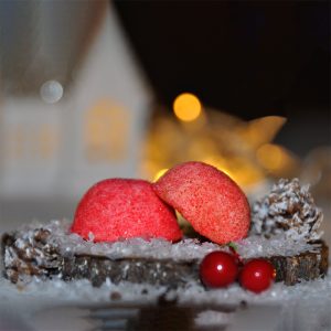 Le Bonbon Francais Fraise Tagada artisanale Noel neige