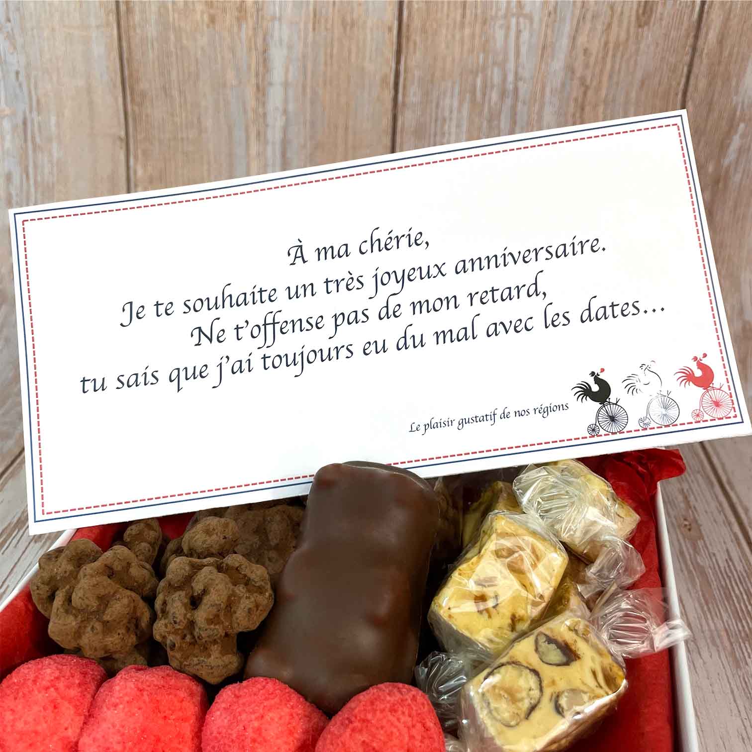 Carte personnalisable - Le Bonbon Français