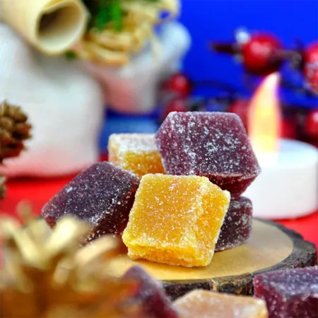 photo produit bonbon noël, pâte de fruits, le bonbon français