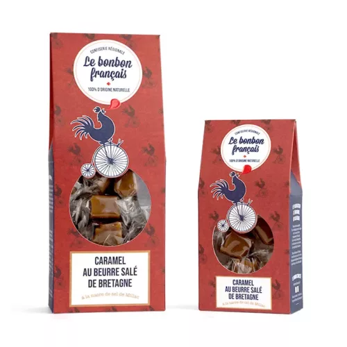 packshot caramel, caramel, bonbon régional, bonbon artisanal, le bonbon français
