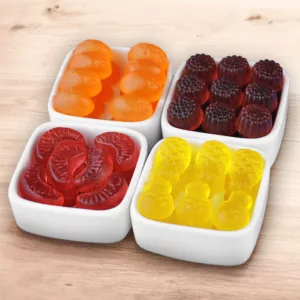 photo produit méli-mélo, gélifié artisanal, bonbon fruité, confiserie artisanale, le bonbon français