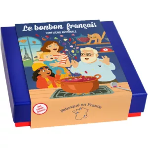 packshot coffret souvenirs des grands parents, coffret bonbon d'antan, bonbons naturels, le bonbon français