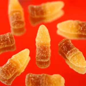 photo bonbon, photo produit, bonbon artisanal, bouteille de cola gélifiée végan aux ingrédients bio, bonbon naturel, bonbons artisanaux, le bonbon français
