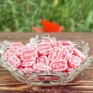 photo produit coquelicot, bonbon au coquelicot, coquelicots, bonbon antan, bonbon naturel, confiserie artisanale, le bonbon français