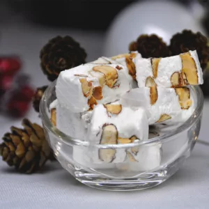 photo ambiance nougat noël, nougat de provence, le bonbon français