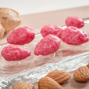 photo produit praline rose de lyon, praline rose, praline, bonbon à l'amande, praline artisanale, bonbon naturel, praline naturelle, bonbon artisanal, confiserie naturelle, confiserie artisanale, bonbon made in france, confiserie made in france, le bonbon français