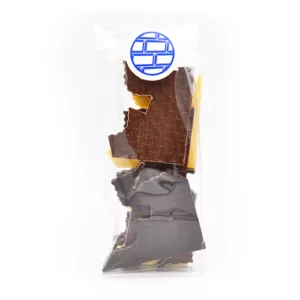 photo fritures de paques anti-gaspi, chutes de chocolat, chocolats artisanaux, chocolat artisanal, chocolat éco-responsable, chocolat noir, chocolat au lait, chocolat blanc, petits carreaux de paris