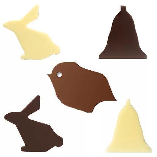 Fritures de Pâques - Petits Carreaux de Paris sachet friture de pâques, chocolat de pâques, chocolat lait, chocolat noir, chocolat blanc, lapin de pâques, cloche de pâques, poussin de pâques, petits carreaux de paris